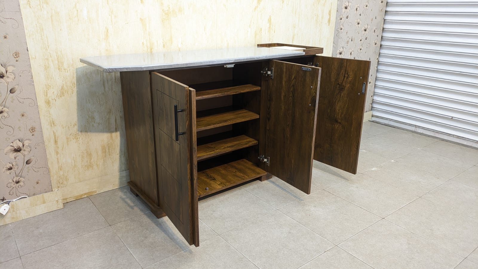 Brand New 3 Door Iron Table