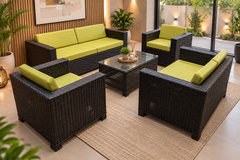 Rattan 7 Seater Sofa Set With centre table