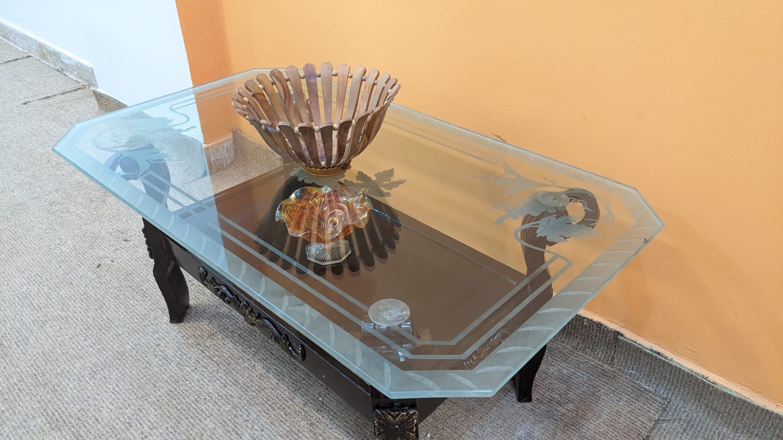 Sheesham Wood Center and Side Table Set