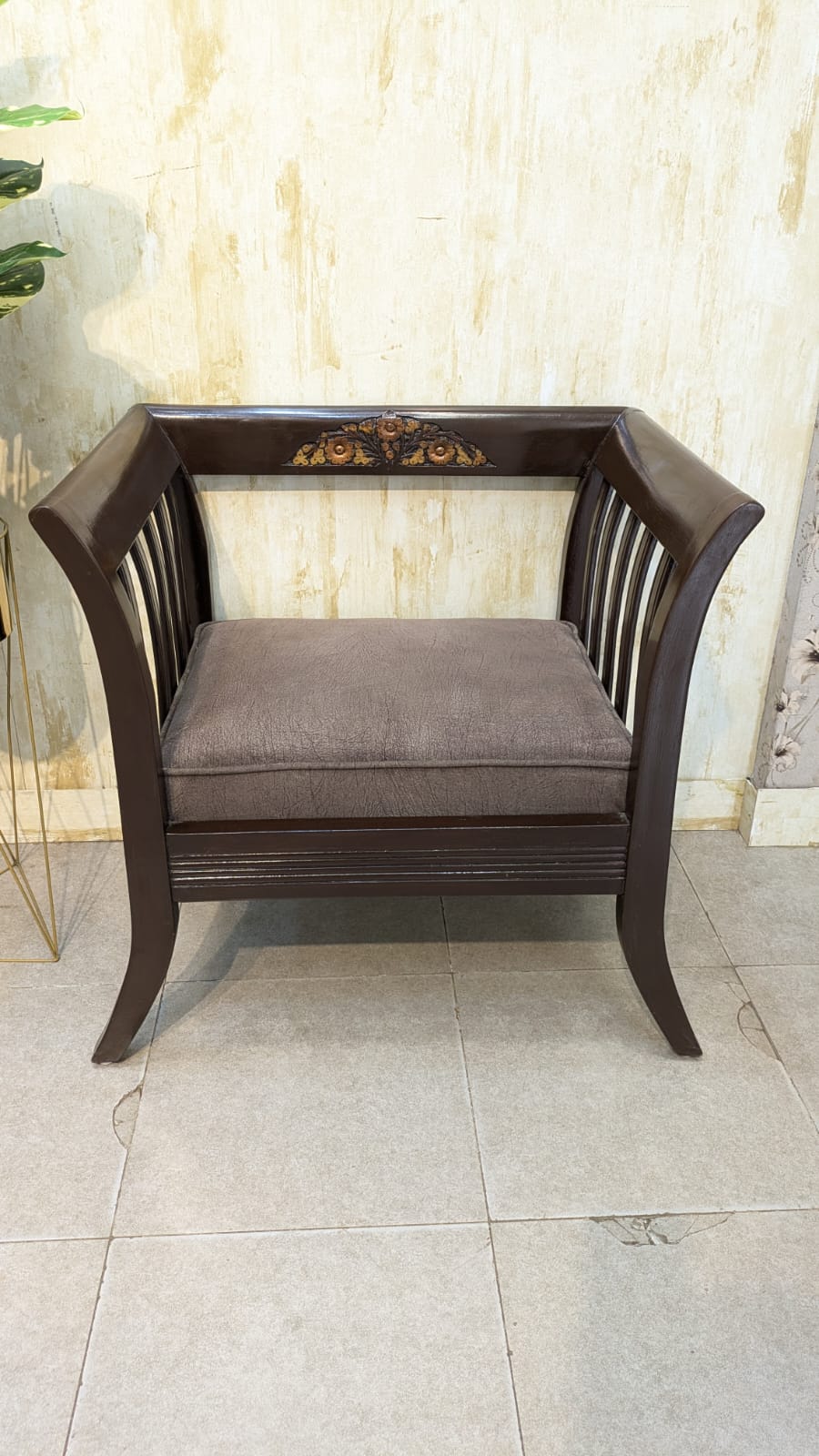 Solid Sheesham Wood Pair of Single Sofas