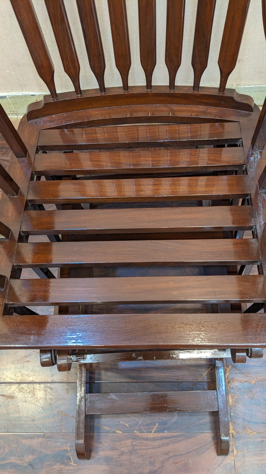 Solid Sheesham Wood Rocking Chair