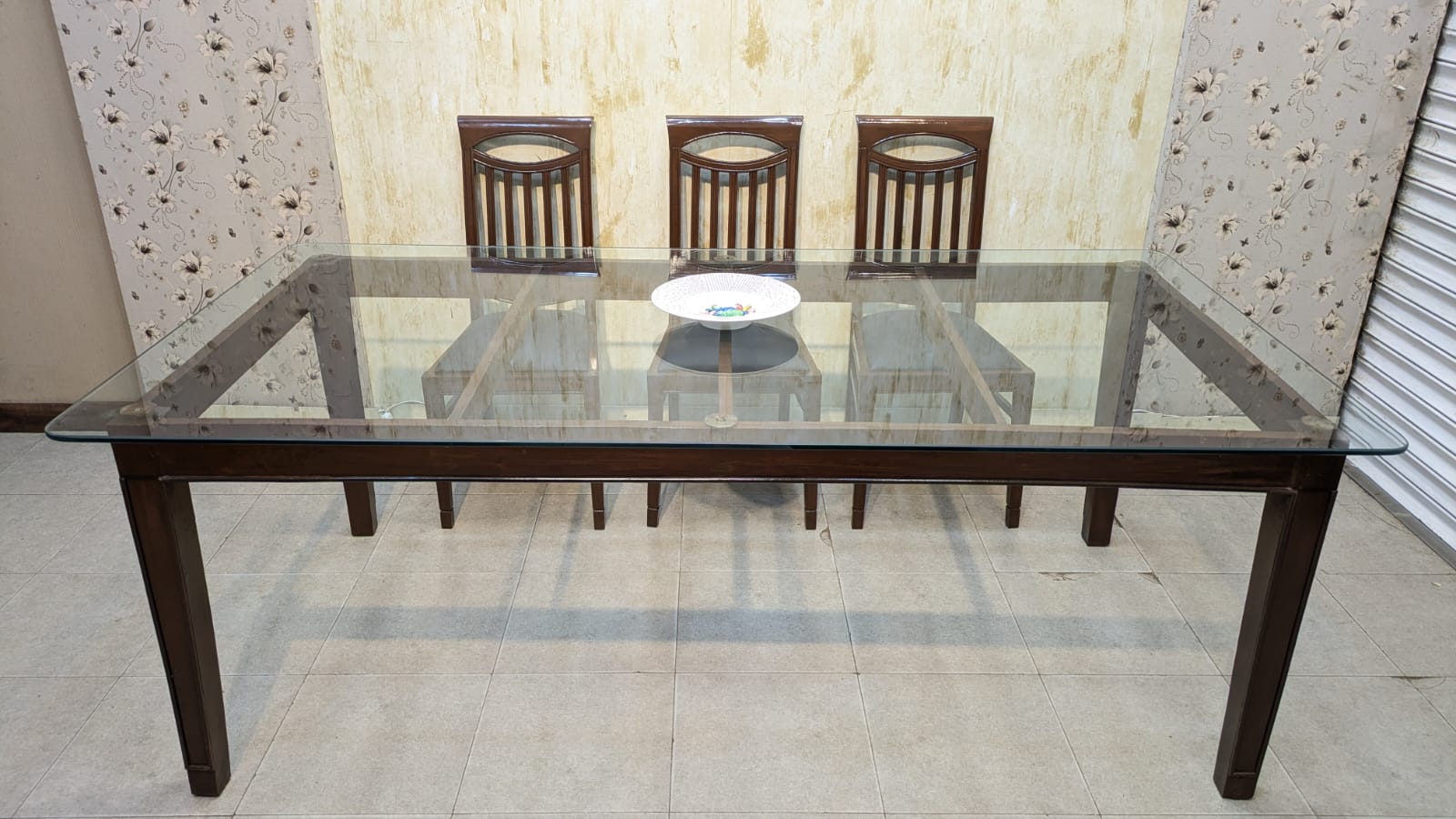 SOLID SHEESHAM WOOD 8-SEATER DINING TABLE
