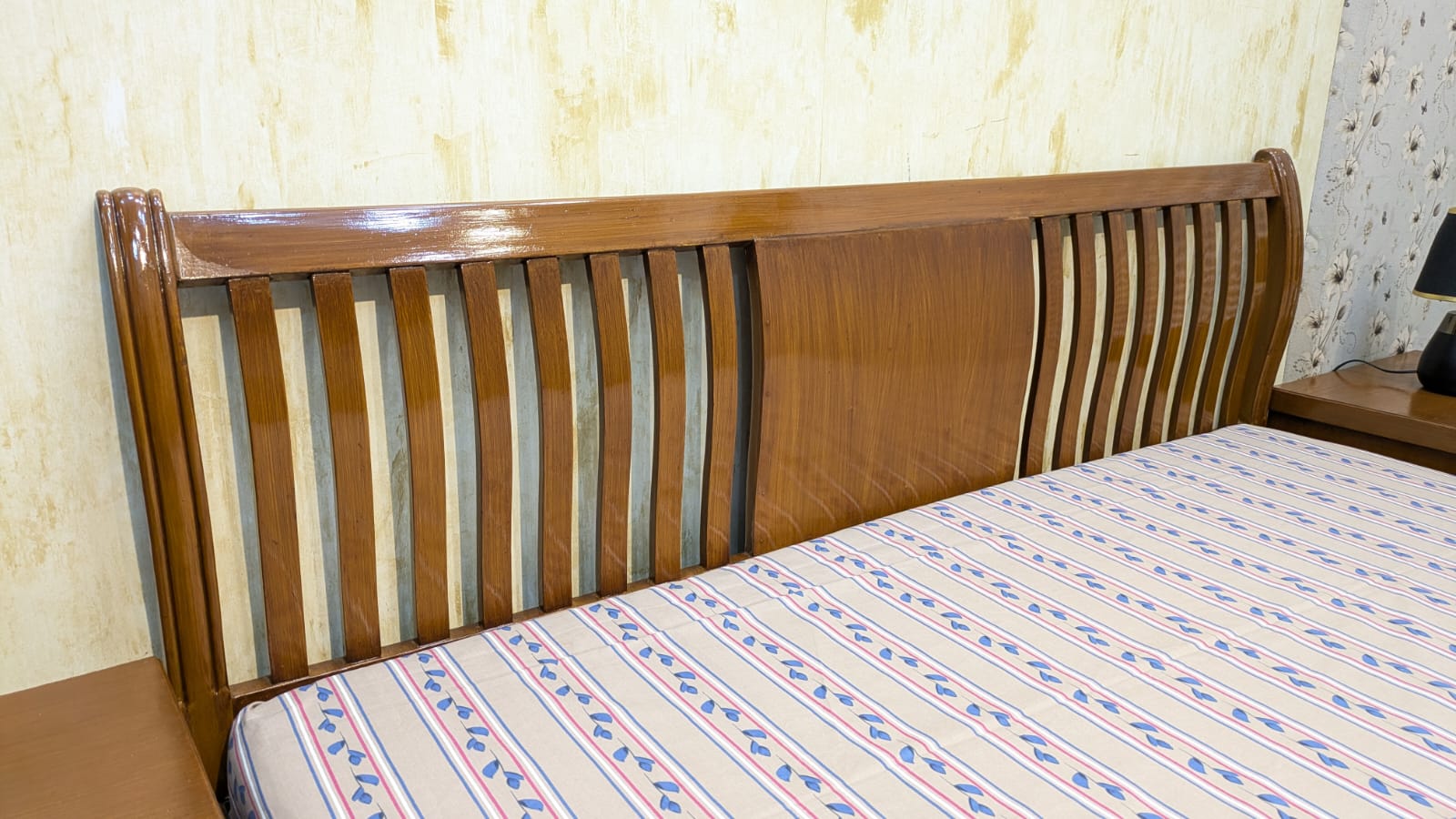 Elegant Diyar Wood King Size Bed Set ✨
