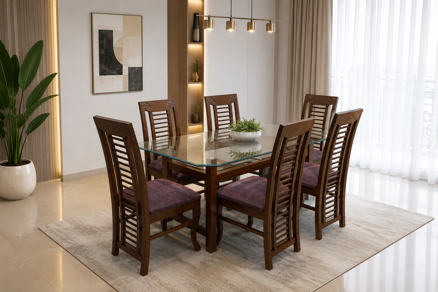6 Seater Dining Table