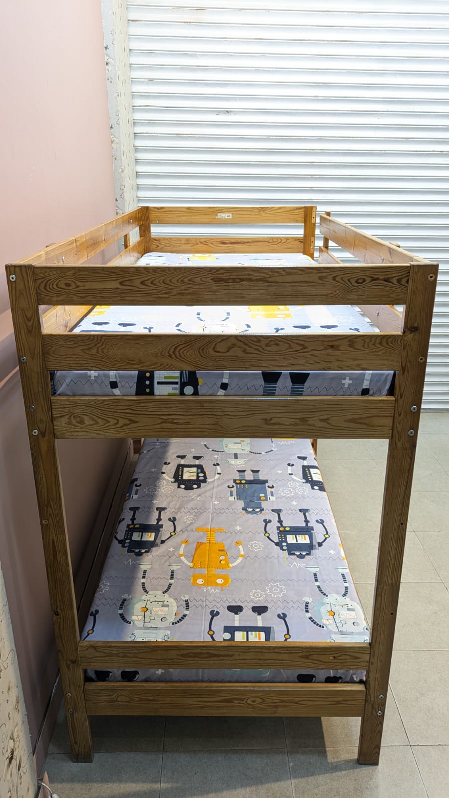 IMPORTED IKEA PURE WOODEN BUNK BED – SPACE-SAVING & STYLISH! 🛏️