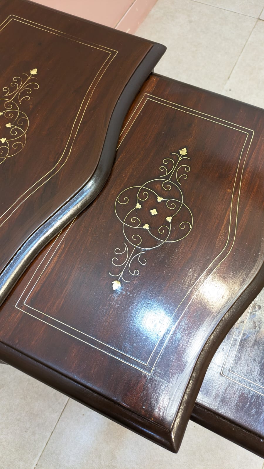 Solid Sheesham Wood Nesting Tables