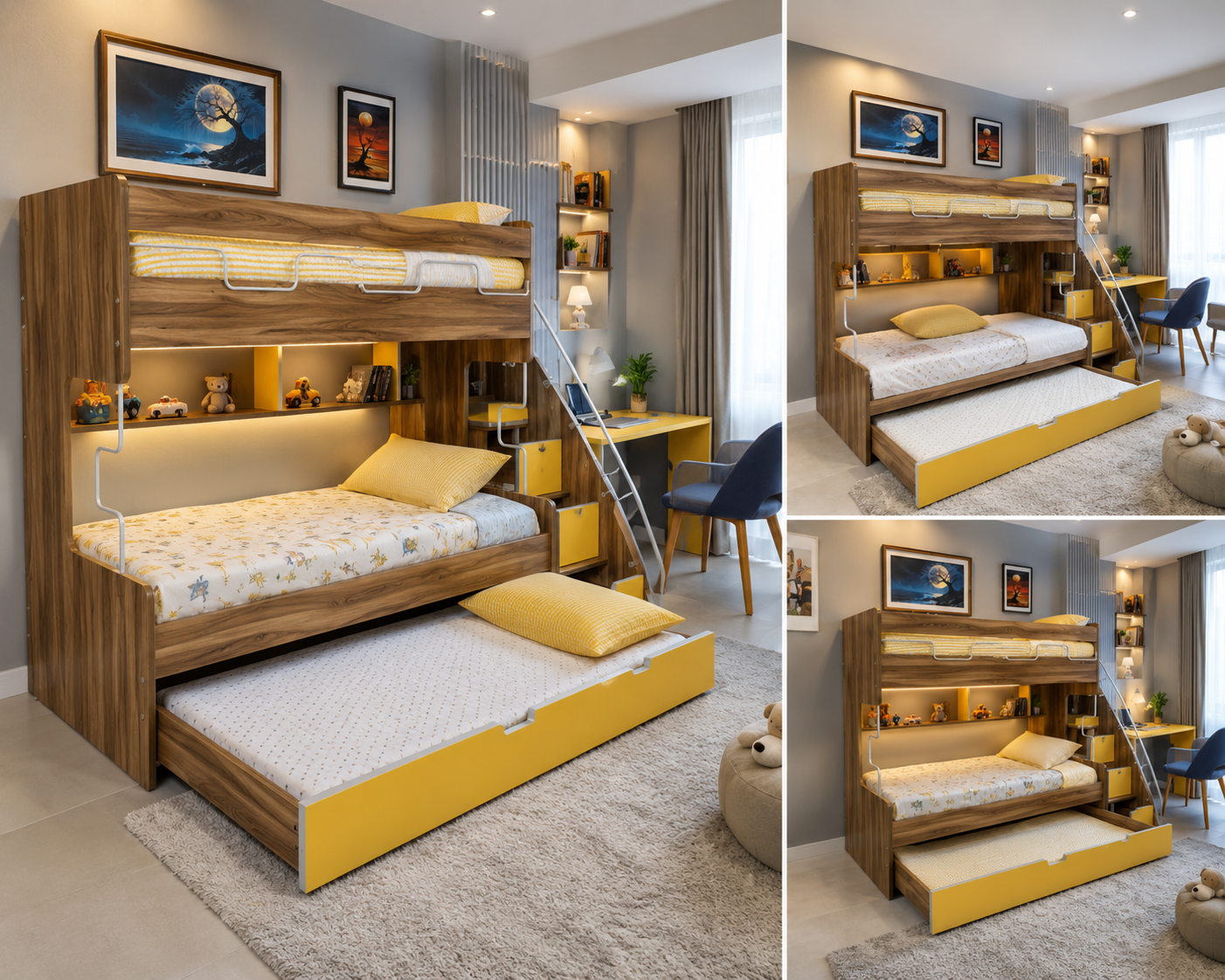 Interwood Wilson Triple Bunk Bed