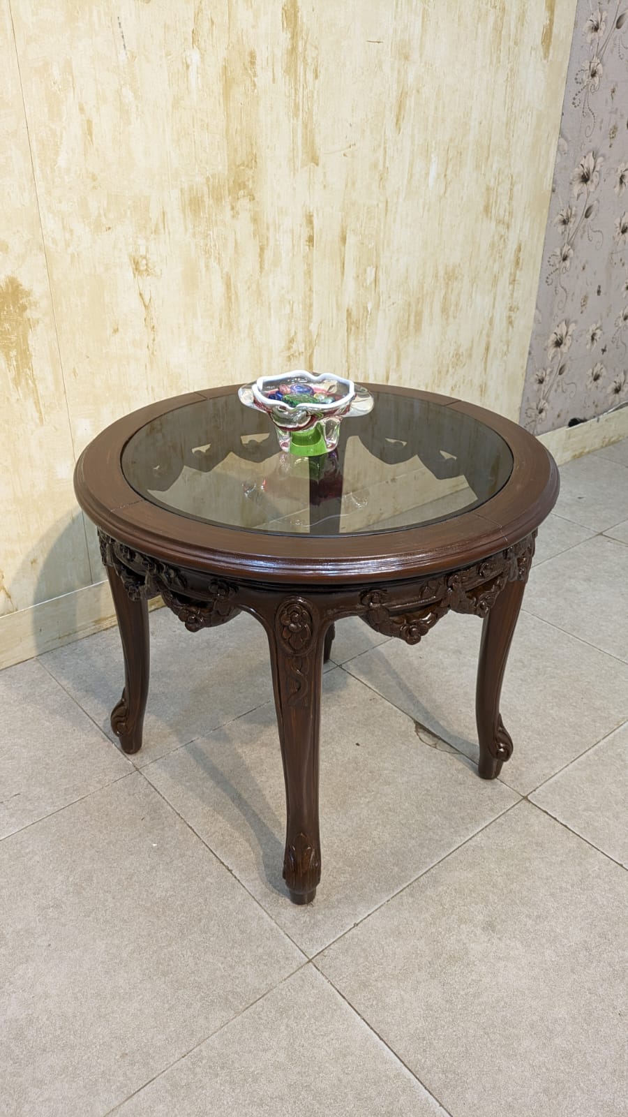 Beautiful Solid Sheesham Wood Coffee Chair Set