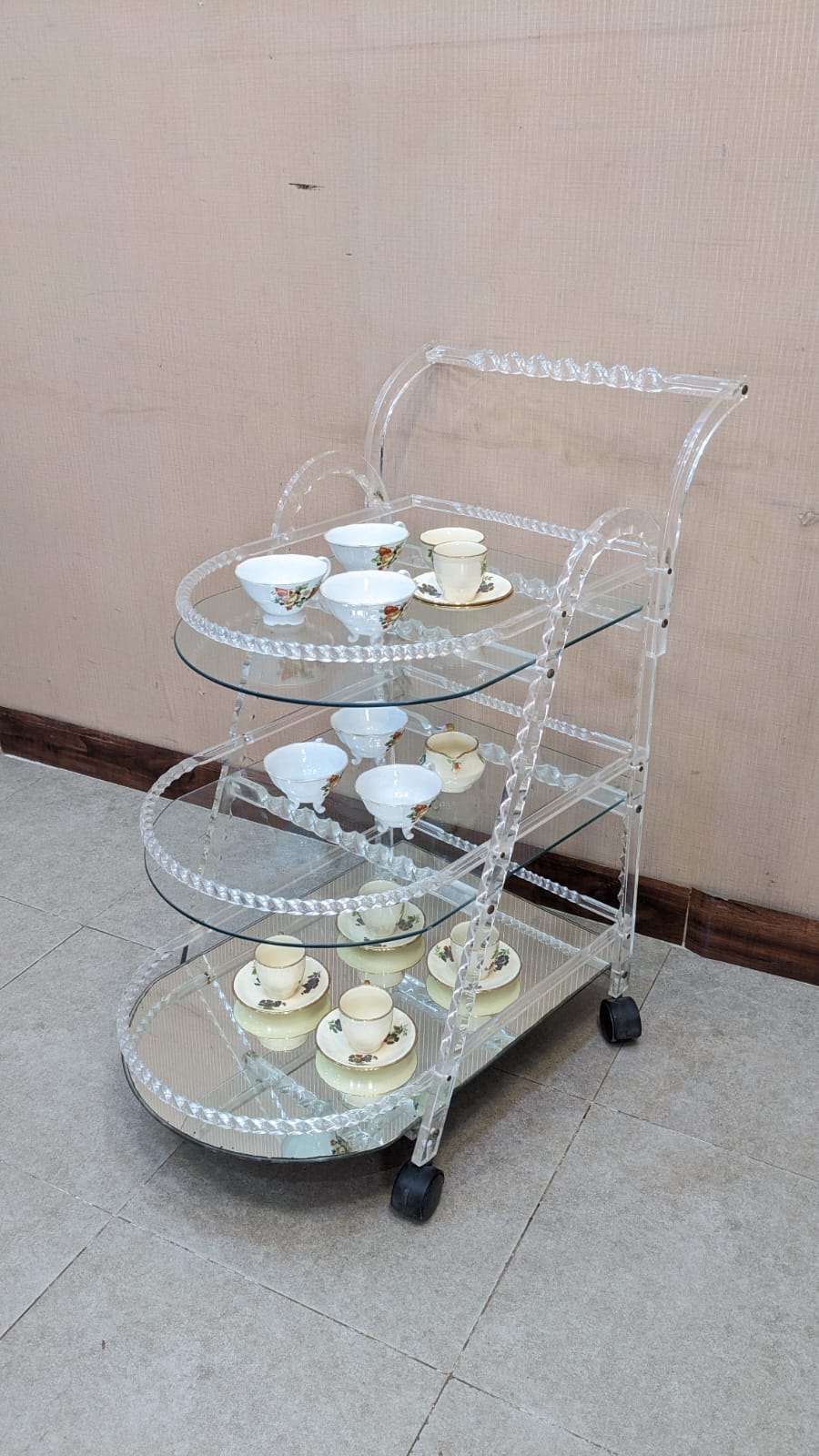 Acrylic Tea Trolley