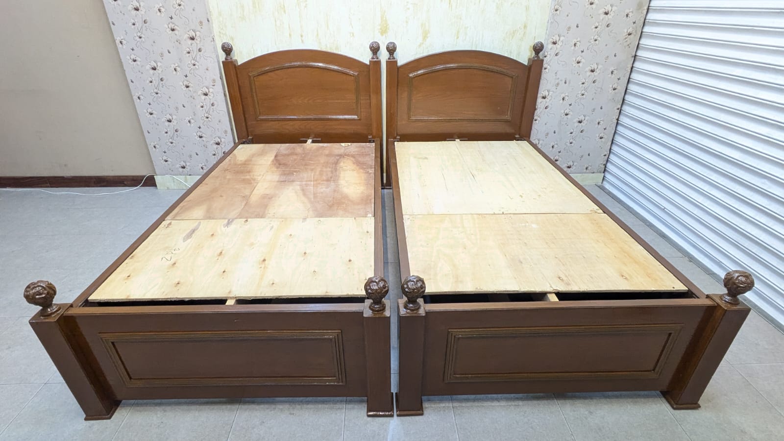 Pair Of Single Bed With Storage Drawers