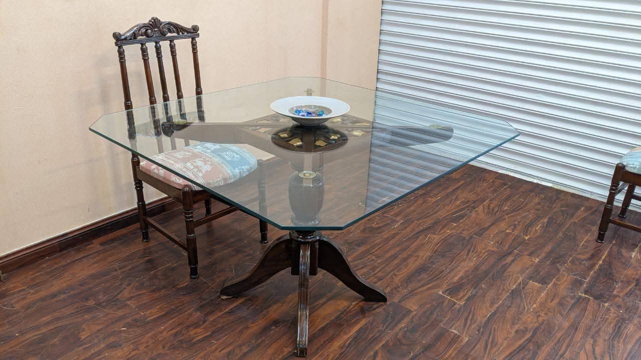 Solid Sheesham Wood 4 Seater Dining Table