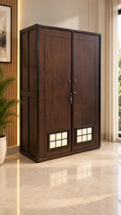 Sheesham Wood 2-Door Almirah