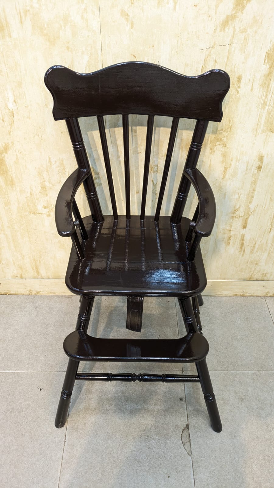 Imported Vintage Solid Sheesham Wood Baby High Chair