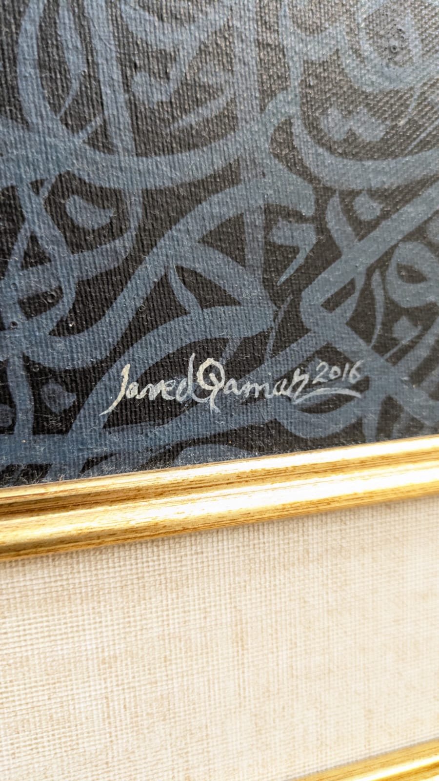 Original Javed Qamar Hand Painting Calligraphy