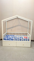 Kids House Style Bed with Mattress