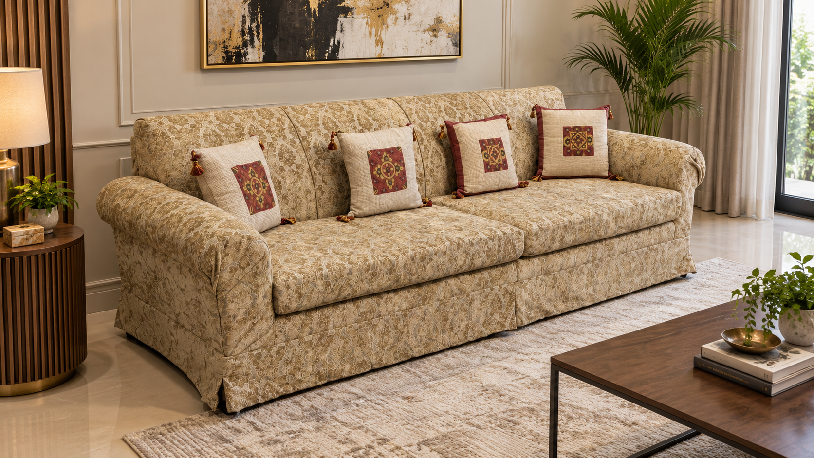 Comfortable 4-Seater Sofa