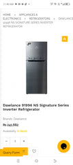 Dawlance Signature Inverter Refrigerator