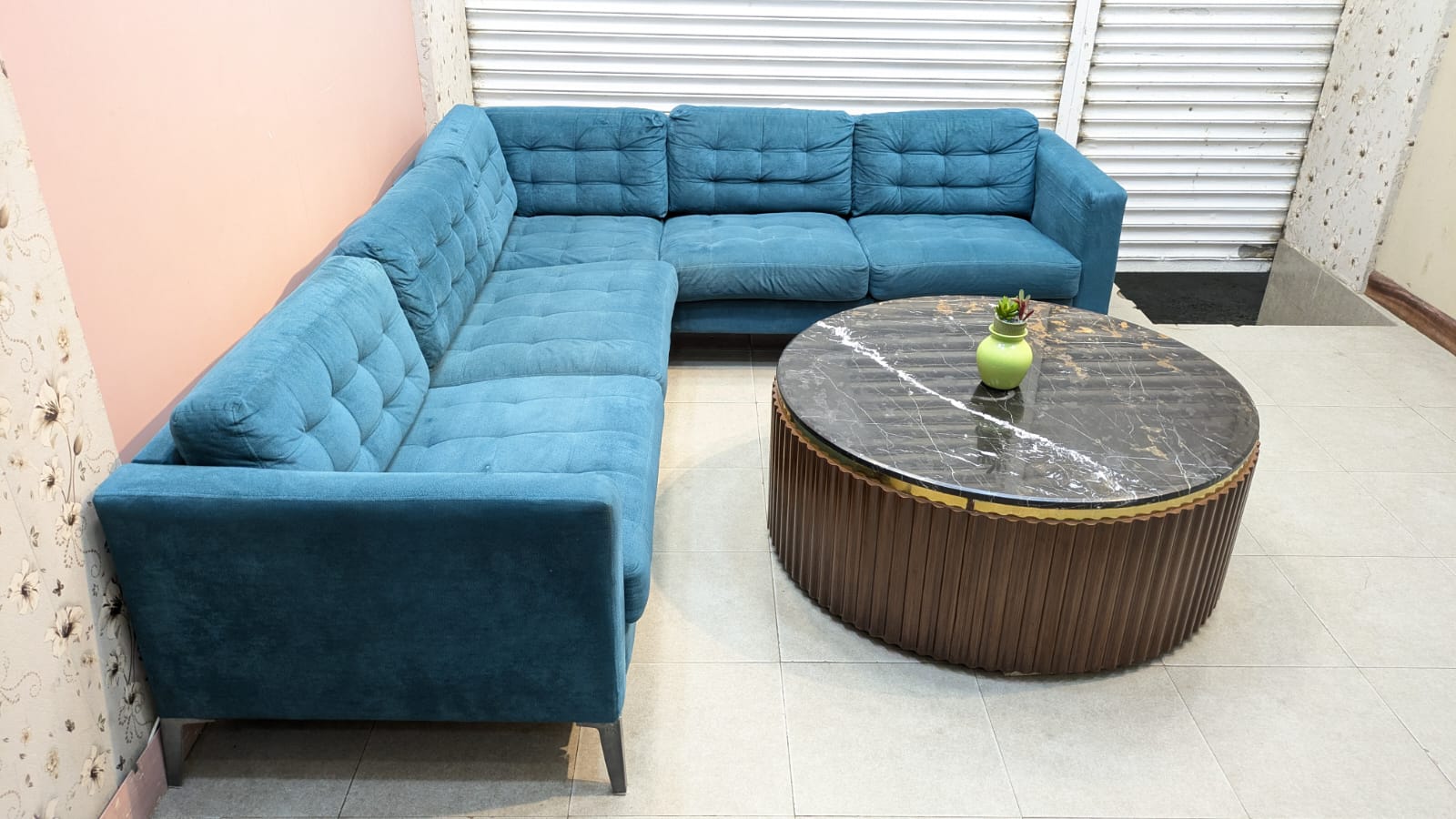 L Shape Ikea 6 seater imported sofa