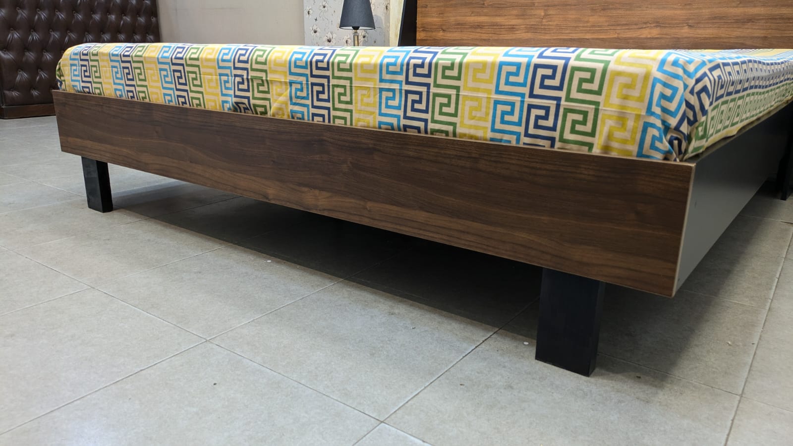 Habitt King Size Bed With 2 Side Tables and Mattress