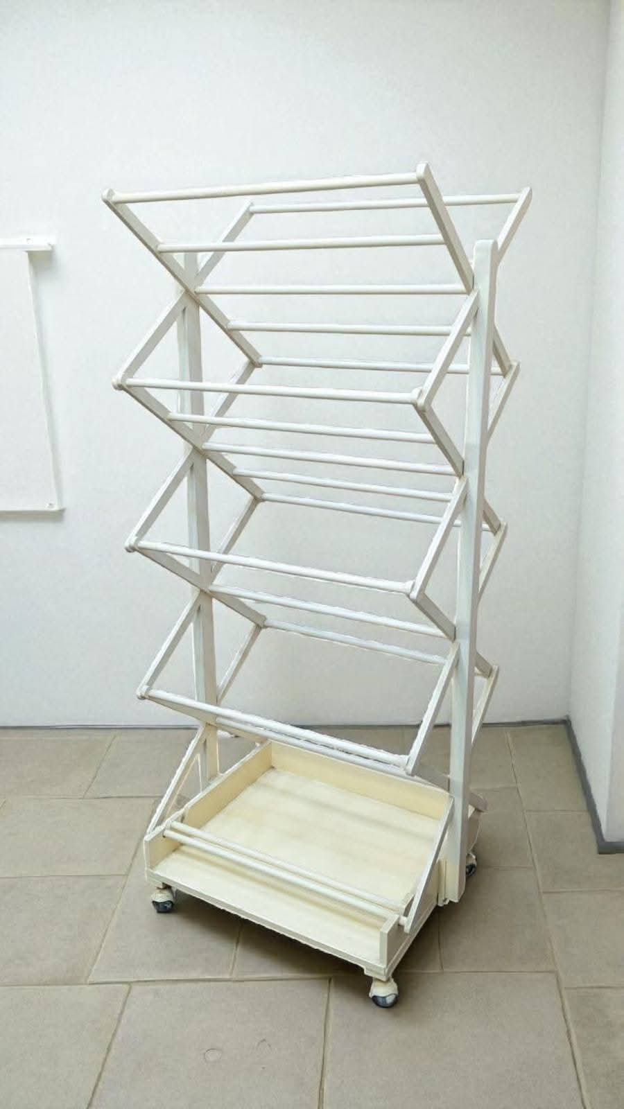 Pure Burma Teak Wood Towel Stand