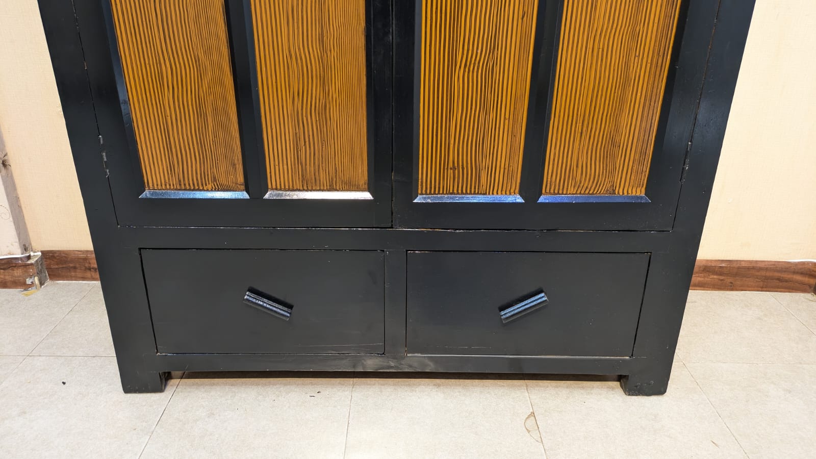 Solid Diyar Wood 2 Door Almirah