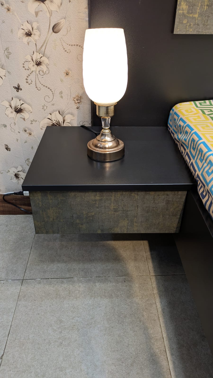 Habitt Novak King Size Bed With 2 Attached Side Tables