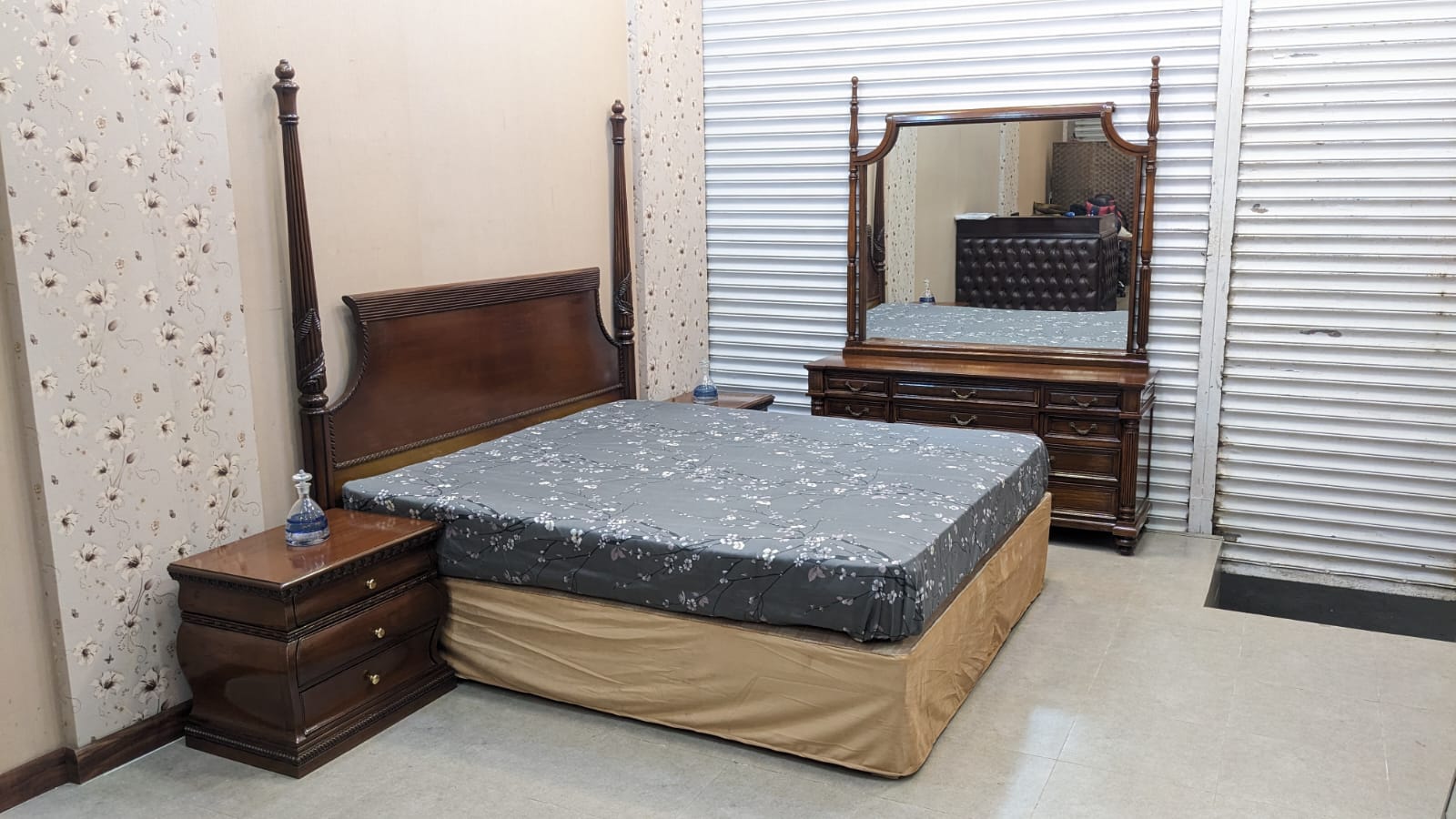 Sheesham Wood King Size Bed Set