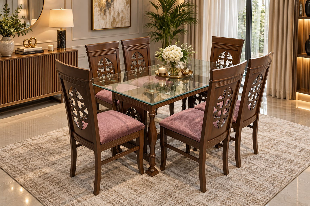 Sheesham wood 6 Seater Dining Table