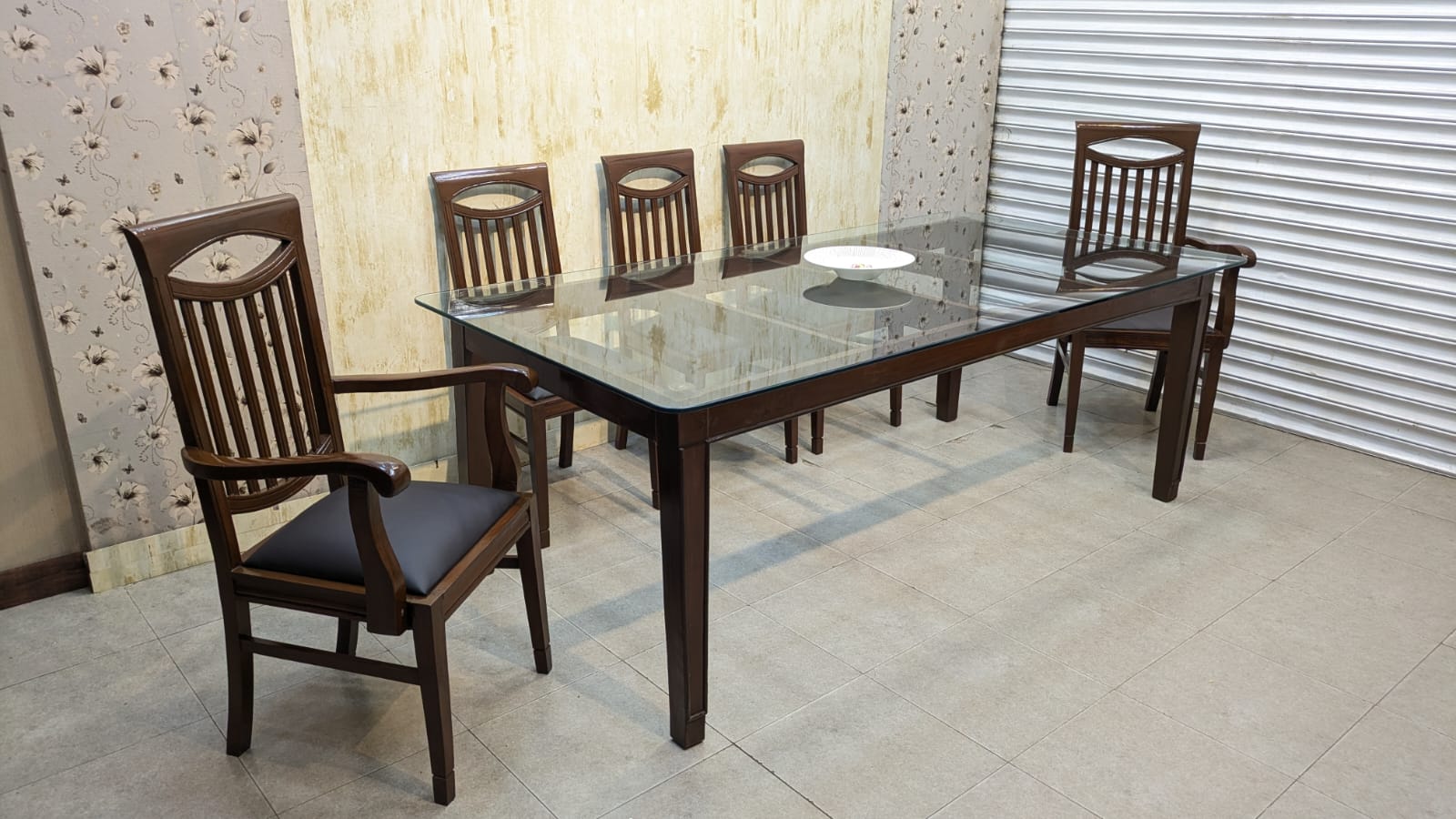 SOLID SHEESHAM WOOD 8-SEATER DINING TABLE