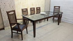 SOLID SHEESHAM WOOD 8-SEATER DINING TABLE