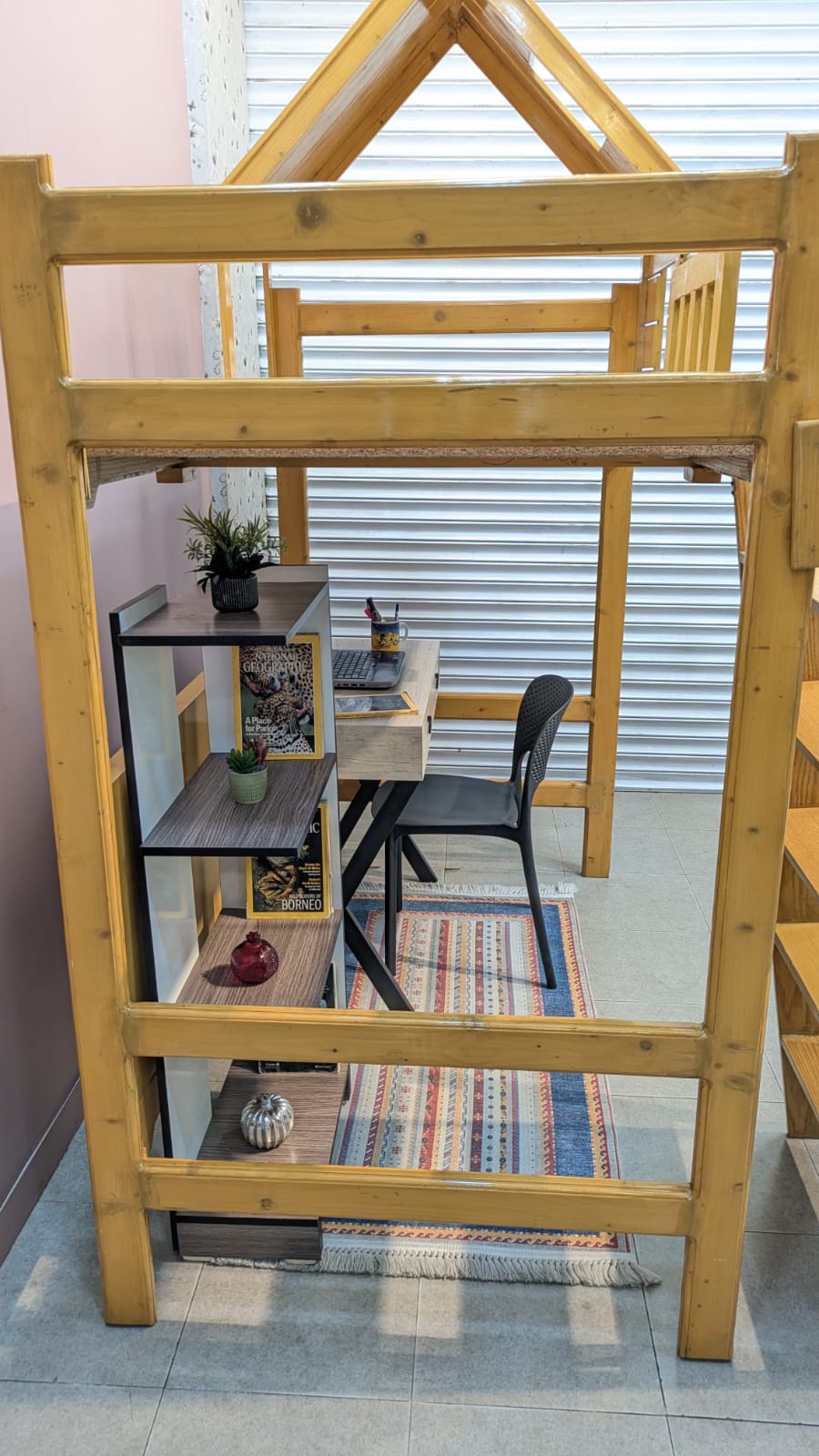 Pure Wooden Kids loft Study Table And Other Items