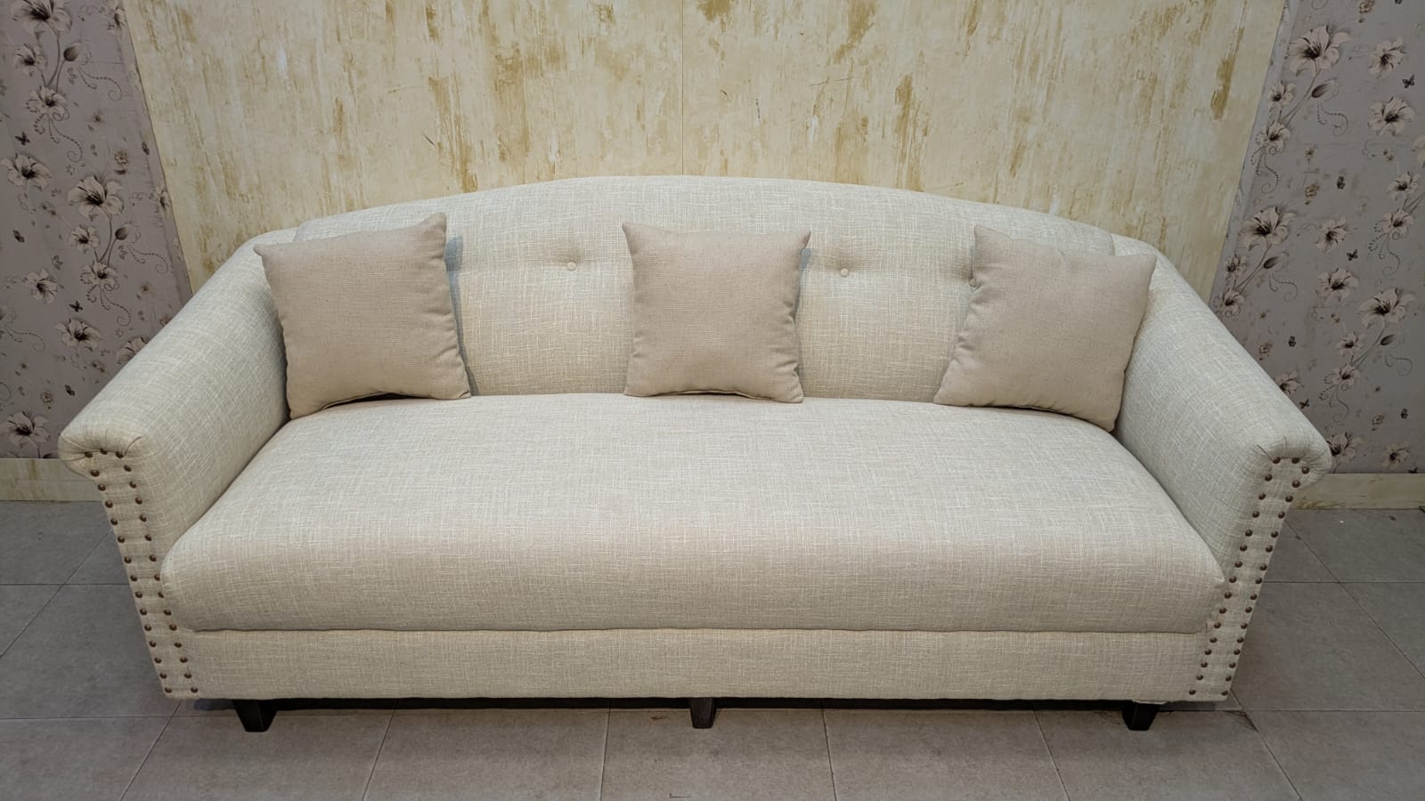 3 Seater Sofa With Brand New Cushions