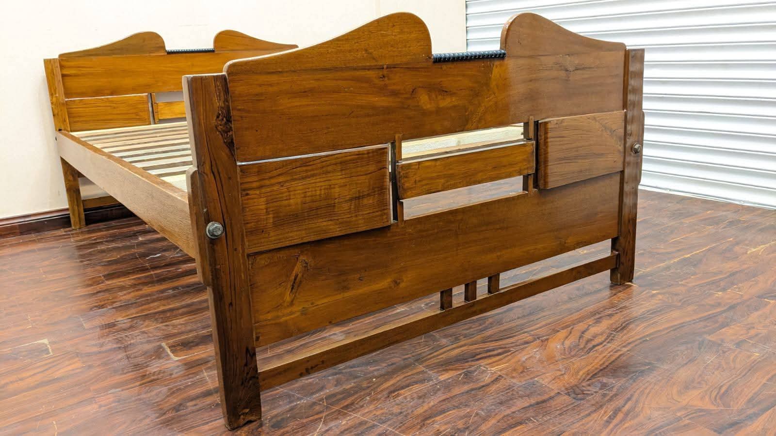 🔥Antique🔥 Solid Burma Teak Wood Twin Size Bed