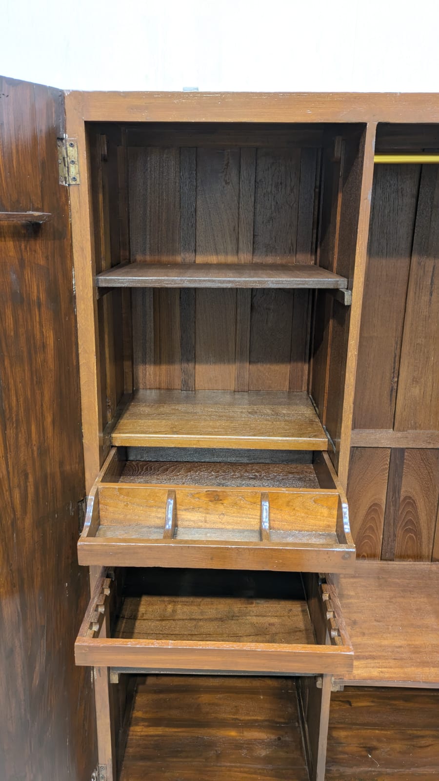 Solid Burma Teak Wood 2 Door Almirah