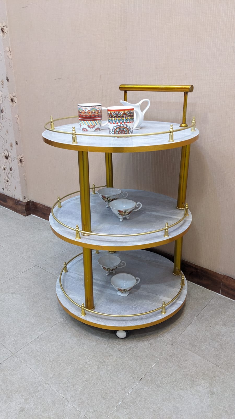 3 Tiers Tea Trolley