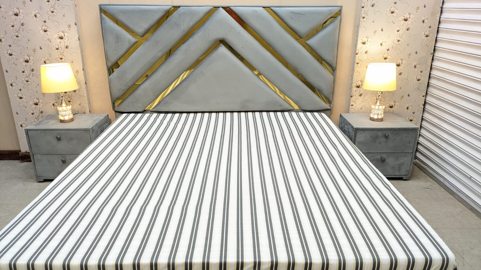 Modern Design King Size Bed Set