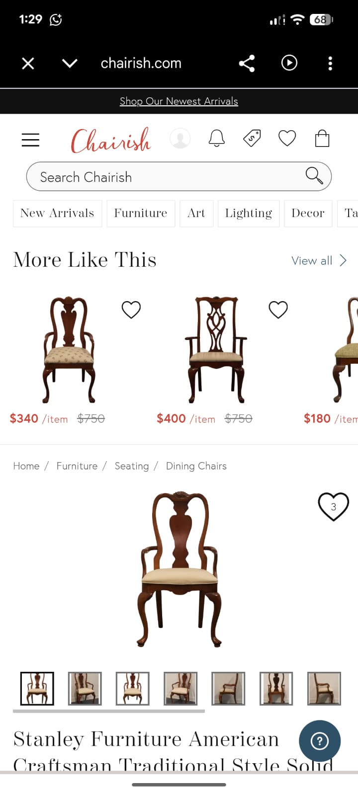 Imported pair of coffee chair