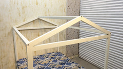 HOUSE-STYLE QUEEN SIZE BED WITH MATTRESS