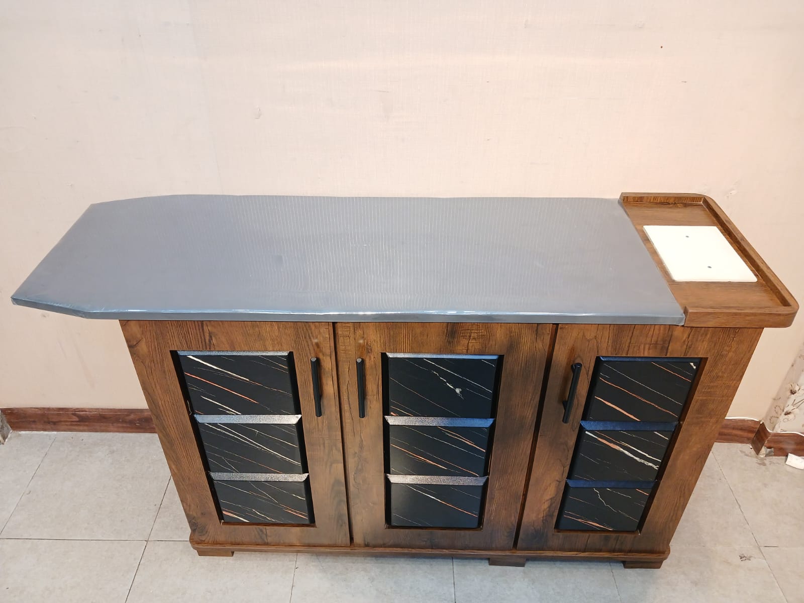 Brand New 3 Door Iron Table