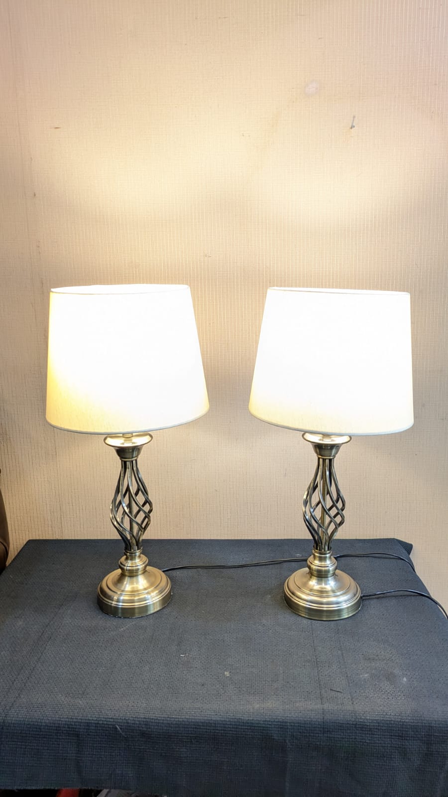 Imported Pair Of Table Lamps