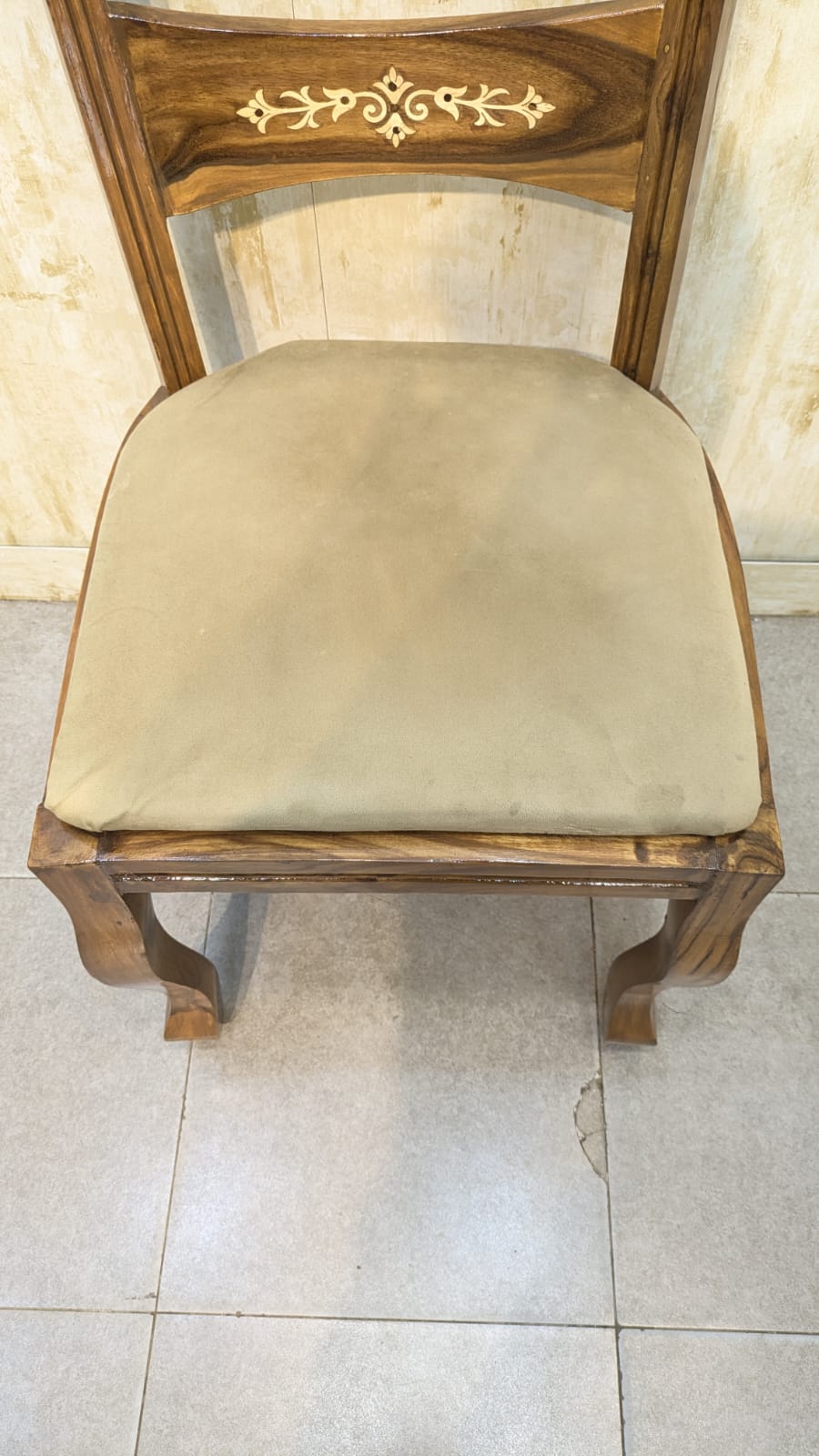 Solid Sheesham Wood 6 Seater Dining Table