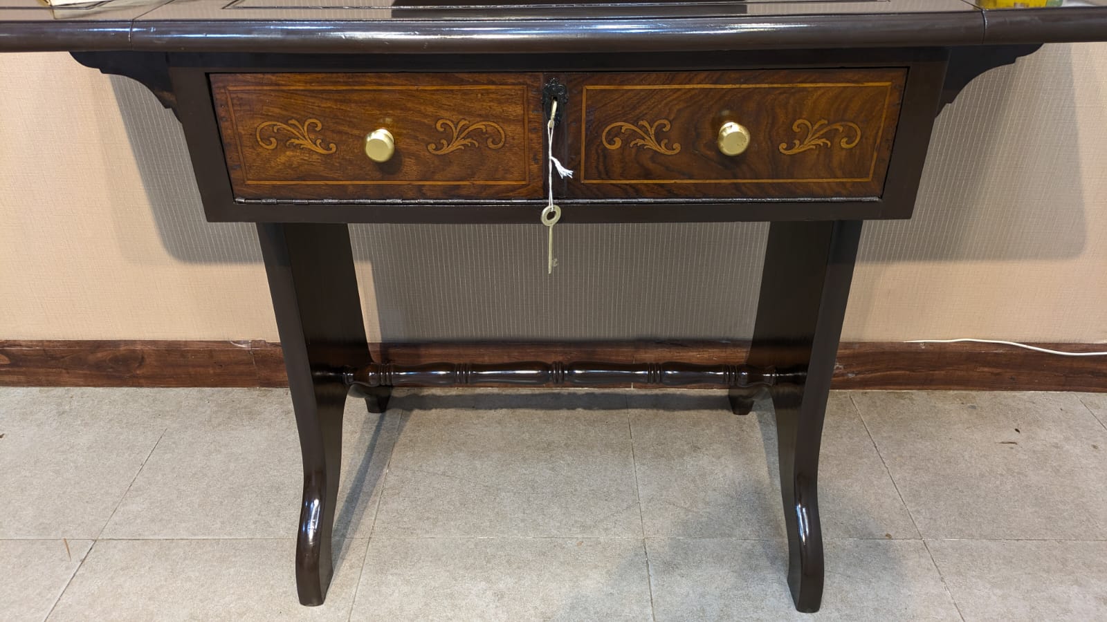 Vintage Drop Leaf Style Study Table