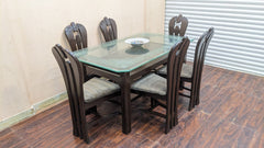 Sheesham Wood 6 Seater Dining Table