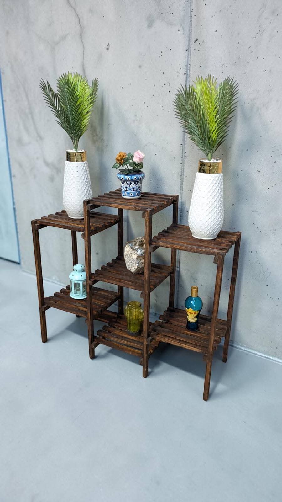 Brand New Wooden Tiered Display Rack