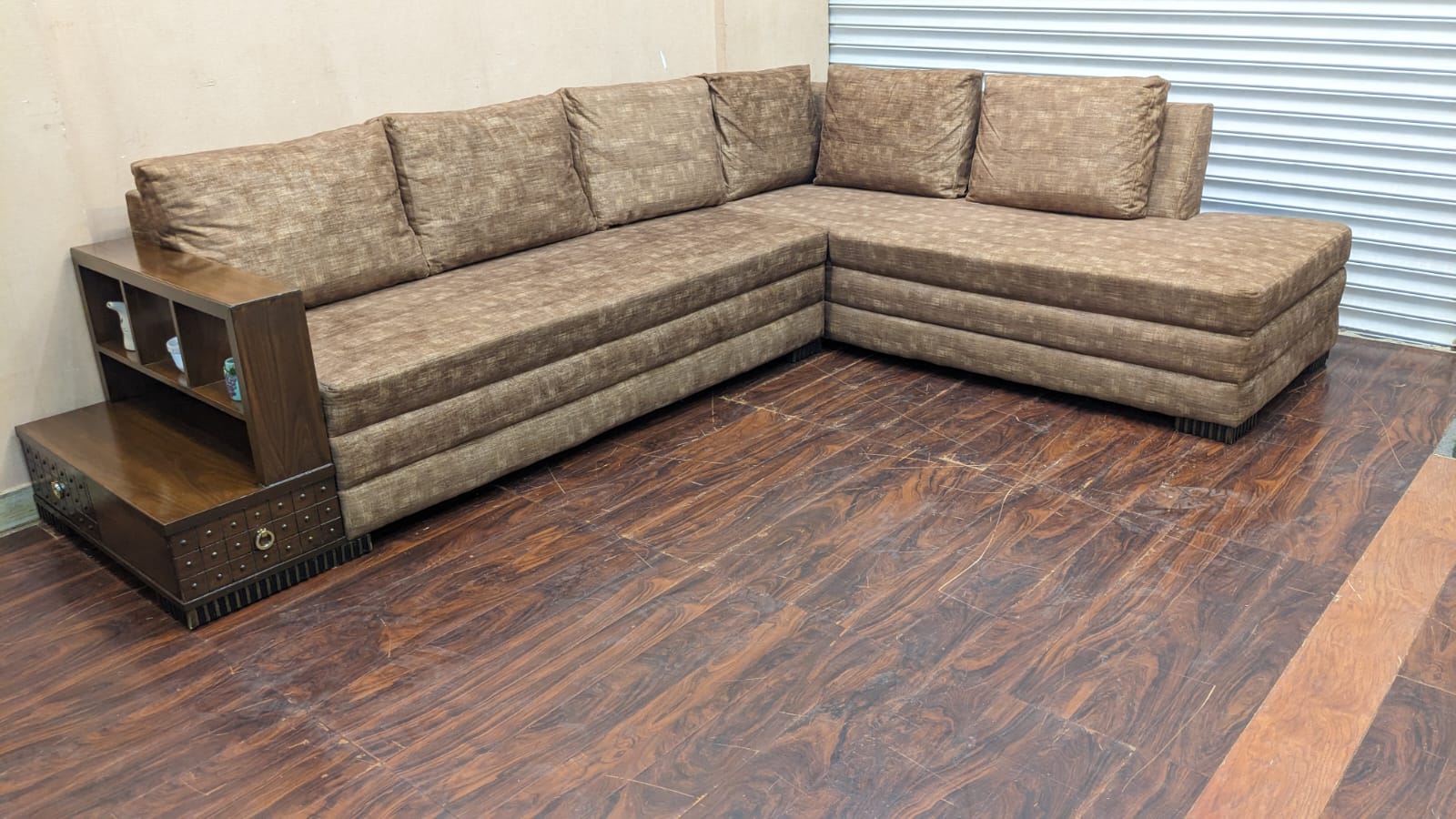 6 Seater L Shape Sofa Set