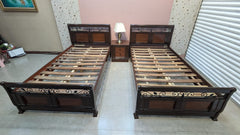 Solid Sheesham Wood pair Of Single Bed
