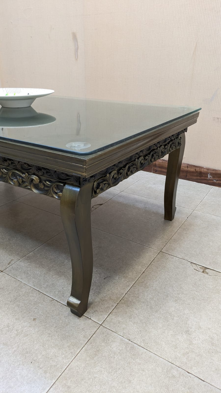 Sheesham Wood and Ply Wood Center and Side Tables Set