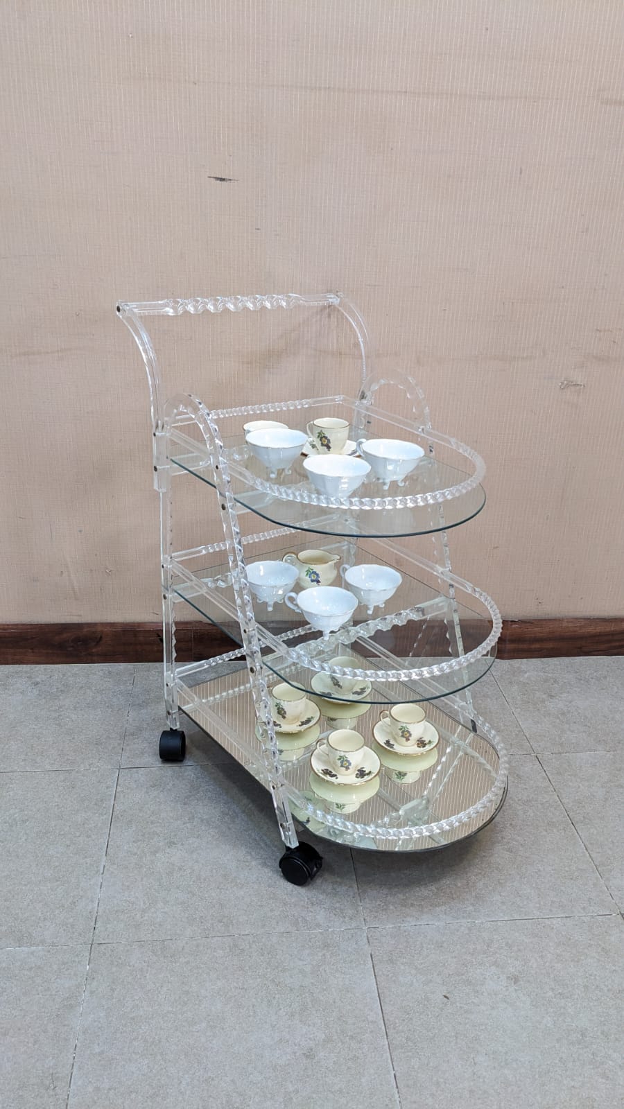 Acrylic Tea Trolley