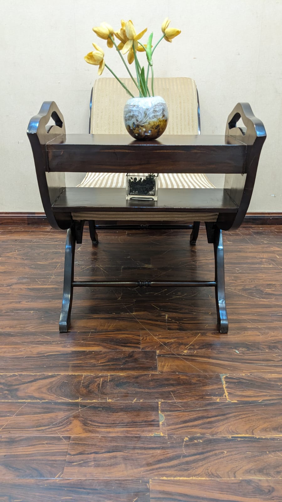 🔥 Antique 🔥 Solid Sheesham Wood Curule Chair