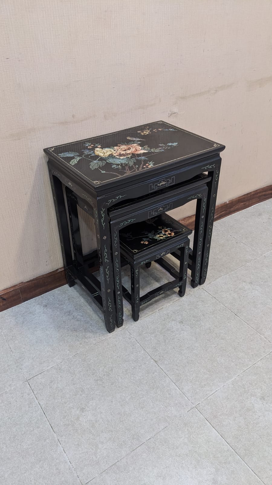 Imported Antique Chinese Nesting Tables Set